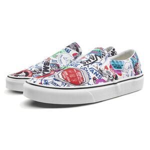 Vans Classic SlipOn Sticker Mash Up Size 7 M / 8.5 W Multicolor VN0A38F7VFV